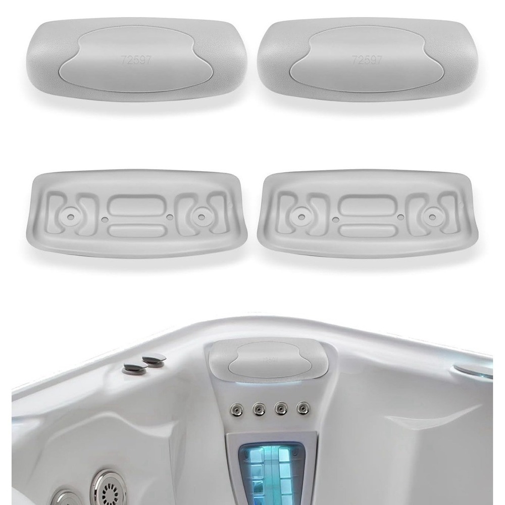 Replaces 72597 Hot Tub Head Rest Pillow for Highlife Series Spas 1997-2007, 4 Pc